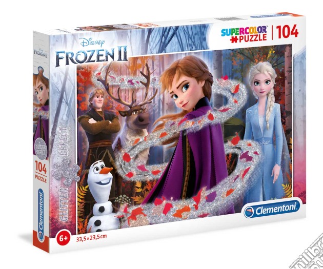 Disney: Clementoni - Frozen II - 20162 Supercolor Puzzle 104 Pz Glitter puzzle