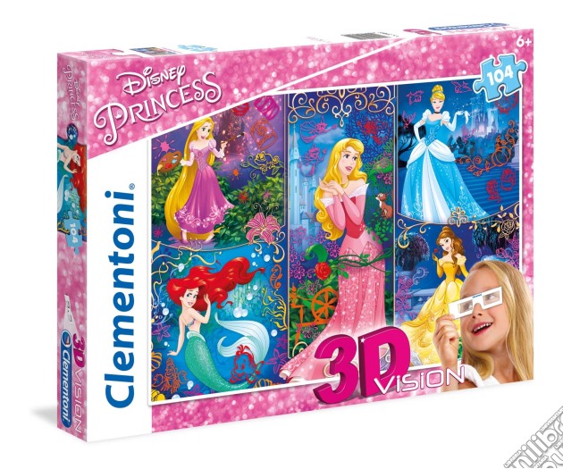 Puzzle 104 Pz - 3D - Principesse Disney puzzle di Clementoni