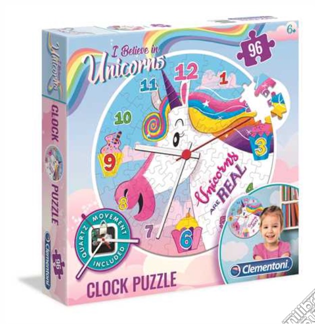 Puzzle Orologio - Unicorno gioco di Clementoni