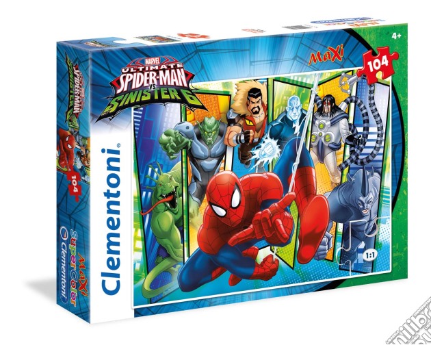 Puzzle Maxi 104 Pz - Spider-Man Sinister Six puzzle di Clementoni