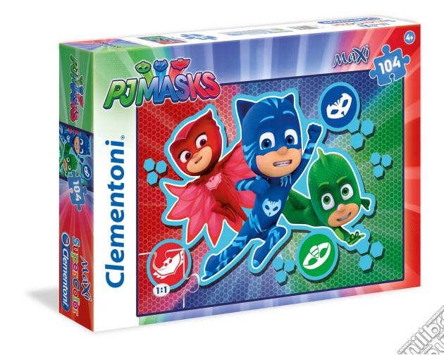 Puzzle Maxi 104 Pz - Super Pigiamini - Pj Masks 02 puzzle di Clementoni