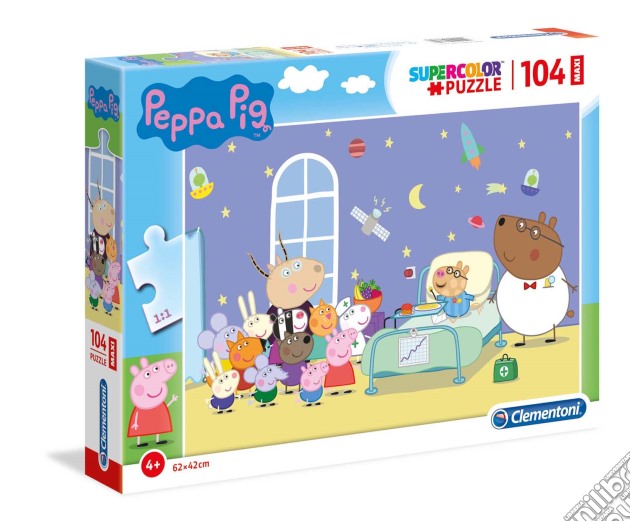 Peppa Pig: Clementoni - Puzzle Maxi 104 Pz - Peppa Pig puzzle di Clementoni