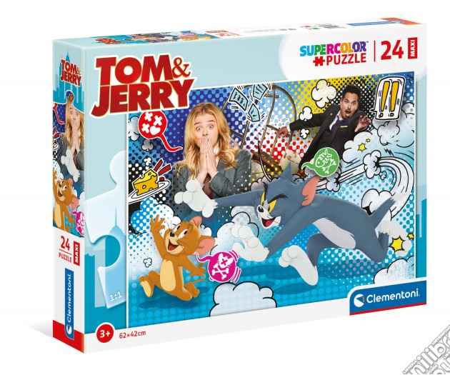 Clementoni: Puzzle Maxi 24 Pz - Tom & Jerry puzzle