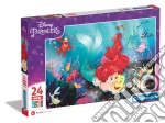 Disney: Clementoni - Puzzle Made In Italy Little Mermaid Bambino 24 Maxi