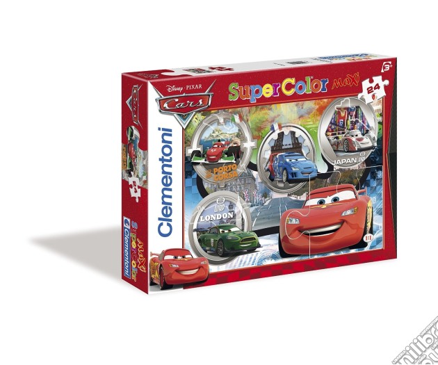 Cars - World Gran Prix Race - Puzzle Maxi 24 Pz puzzle di Clementoni