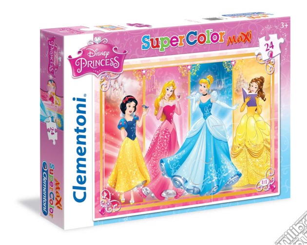 Puzzle Maxi 24 Pz - Principesse Disney - Biancaneve, Aurora, Cenerentola E Belle puzzle