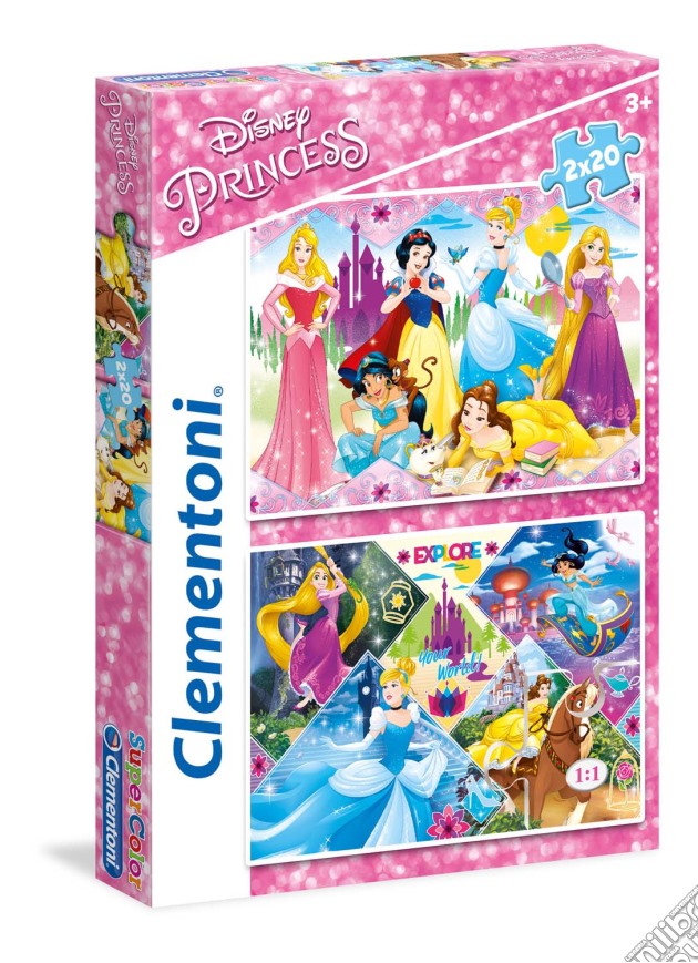 Puzzle 2x20 Pz - Princess puzzle di Clementoni