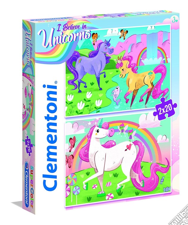 Clementoni: Puzzle 2X20 Pz - Unicorni puzzle di Clementoni