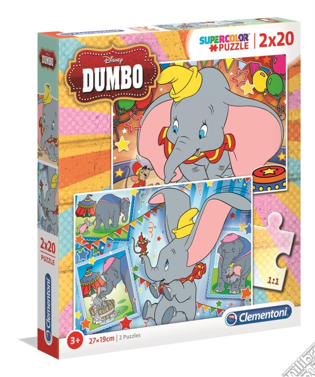 Puzzle 2 X 20 Pz - Dumbo puzzle di Clementoni