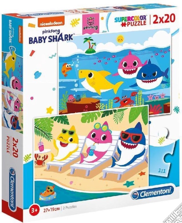 Puzzle 2X20 Pezzi - Baby Shark gioco