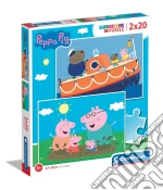 Peppa Pig: Clementoni - Puzzle Made In Italy Bambino 2X20 giochi