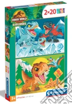 Clementoni Puzzle Bambini Jurassic World2x20 Pz Made In Italy giochi