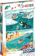 Clementoni Puzzle Bambini Life At See2x60 Pz Made In Italy giochi