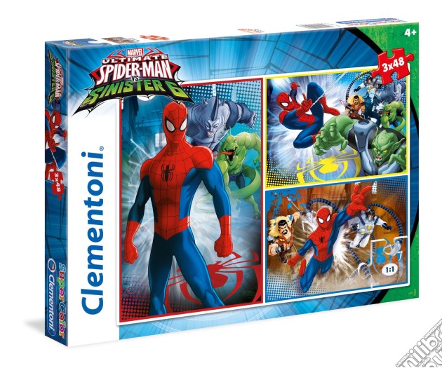 Puzzle 3x48 Pz - Spider-Man Sinister Six puzzle di Clementoni