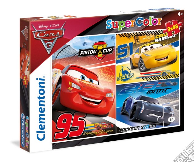 Puzzle 3X48 Pz - Cars 3 puzzle di Clementoni