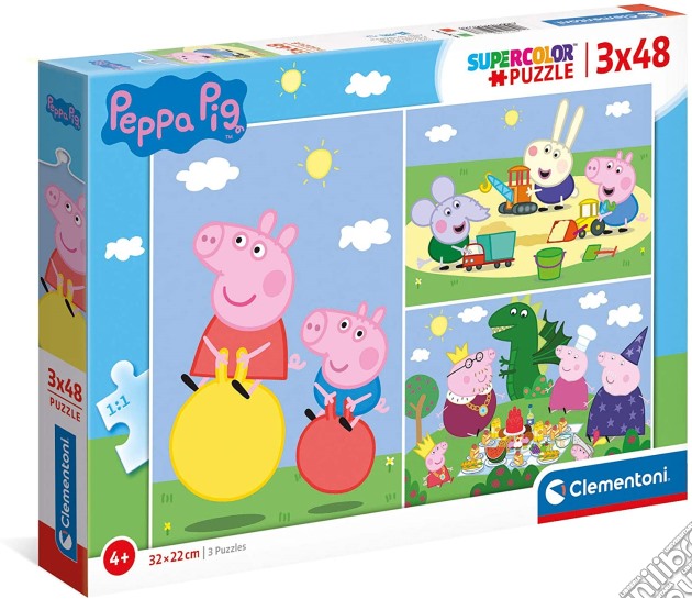 Peppa Pig: Clementoni - Puzzle 3X48 Pz - Peppa Pig puzzle