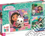 Clementoni Puzzle Bambini Gabby's Dollhouse3x48 Pz Made In Italy giochi