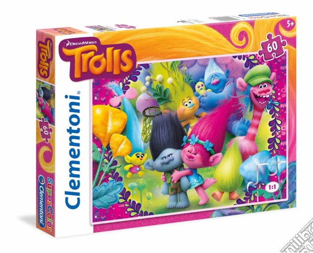 Puzzle 60 Pz - Trolls - A Frown Is A Smile Upside Down! puzzle