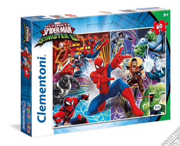 Puzzle 60 Pz - Spider-Man Sinister Six puzzle di Clementoni