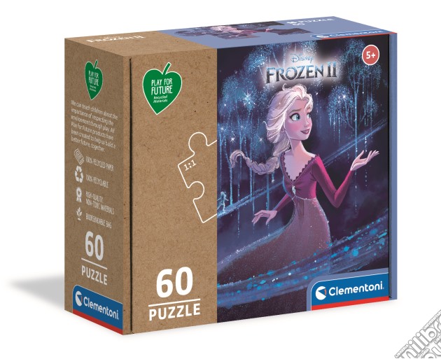 Disney: Clementoni - Puzzle 60 Pezzi Frozen 2 Play For Future gioco