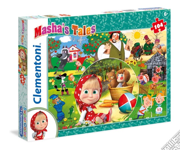 Puzzle Masha'S Tales - 104 Pz puzzle di Clementoni