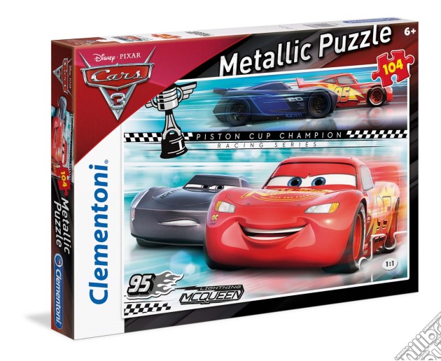 Puzzle 104 Pz Metallic - Cars 3 puzzle di Clementoni