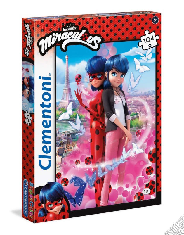 Disney: Clementoni - Puzzle 104 Pz - Miraculous puzzle
