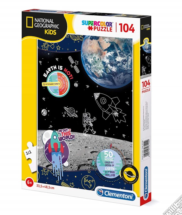 National Geographic: Clementoni - Puzzle Kids 104 Pz - Space Explorer puzzle