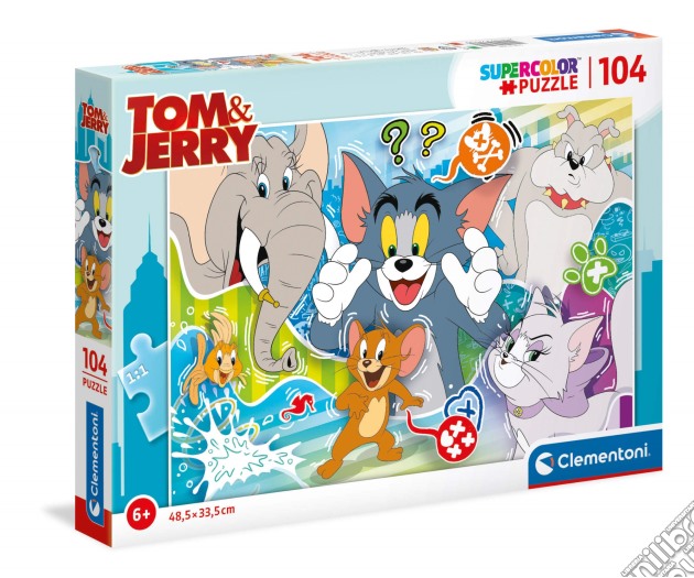 Clementoni: Puzzle 104 Pz - Tom & Jerry 02 puzzle