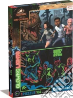 Jurassic World: Clementoni - Camp Cretaceus Puzzle Glowing Lights 104 Pz giochi