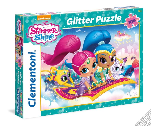 Puzzle 104 Pz - Glitter - Shimmer And Shine puzzle di Clementoni