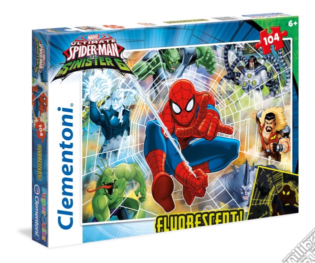 Puzzle 104 Pz - Spider-Man - Fluorescente puzzle di Clementoni