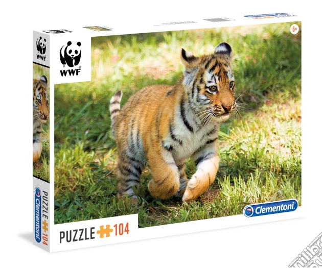 Puzzle 104 Pz - Wwf - Tiger Puppy puzzle di Clementoni