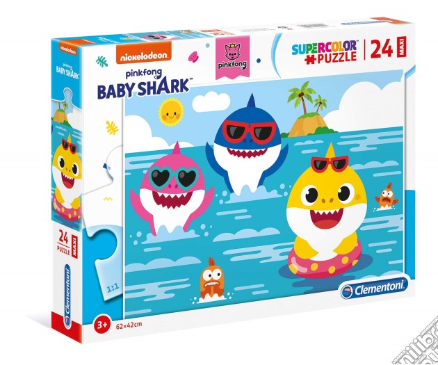 Baby Shark: Clementoni - Puzzle Maxi 24 Pz puzzle