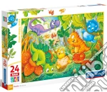 Clementoni Puzzle Bambini Dinos Happy Oasis24 Maxi Pz Made In Italy giochi