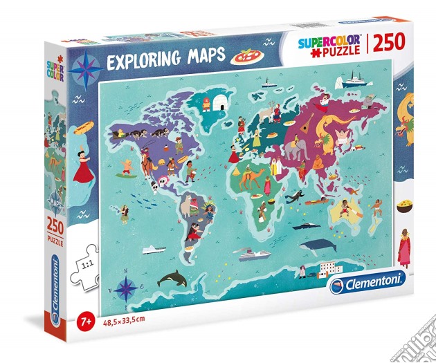 Puzzle Exploring Maps 250 Pz - Customs & Traditions In The World puzzle