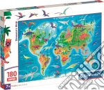 Clementoni Puzzle Bambini Dinosaurs Map180 Super Pz Made In Italy giochi