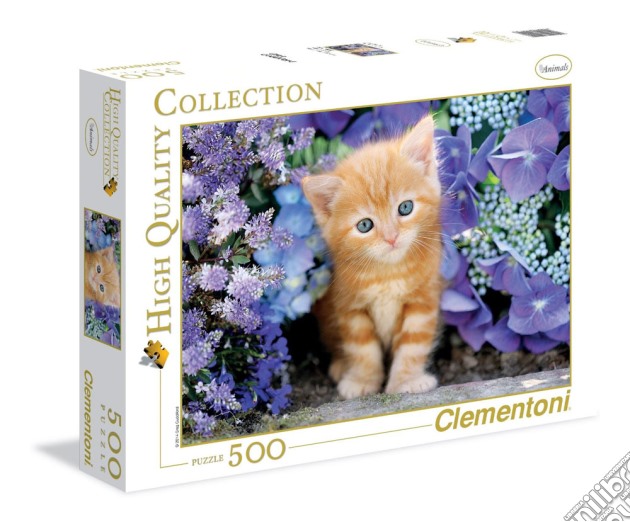 Clementoni: Puzzle 500 Pz - High Quality Collection - Gattino Rosso puzzle