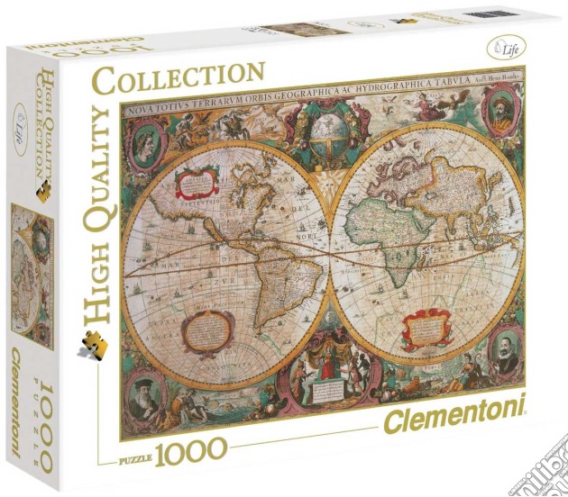 Clementoni: Puzzle 1000 Pz - High Quality Collection - Mappa Antica puzzle