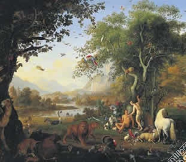 Adamo ed Eva nel Paradiso Terrestre - Adam and Eve in their earthly Paradise puzzle di W. Peter