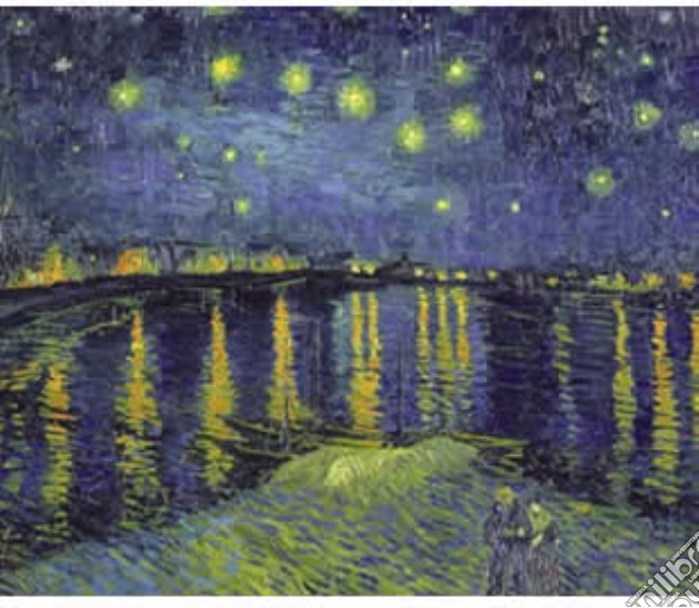 Notte stellata sul Rodano - Starry Night on the Rhone puzzle di Van Gogh