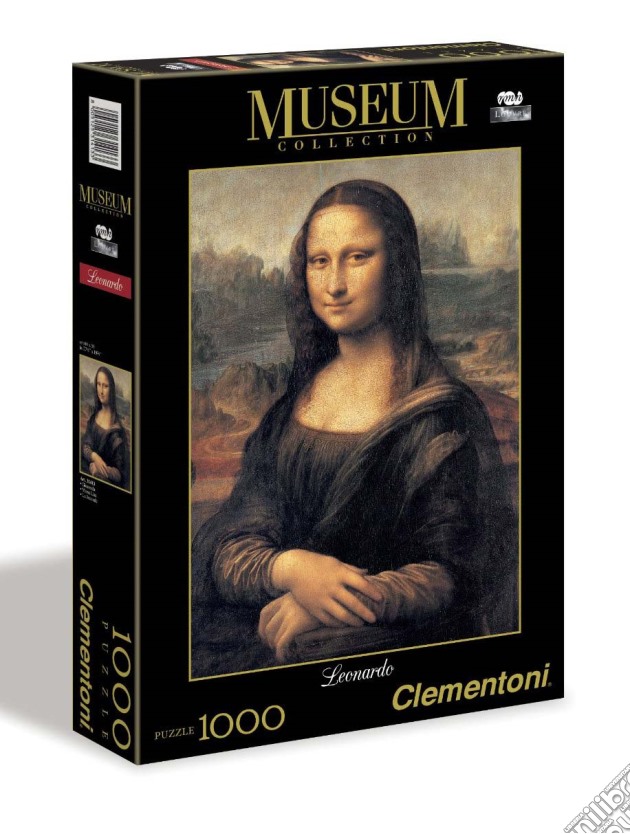 Clementoni: Puzzle 1000 Pz - Museum Collection - Louvre - Leonardo - Gioconda puzzle di Leonardo Da Vinci