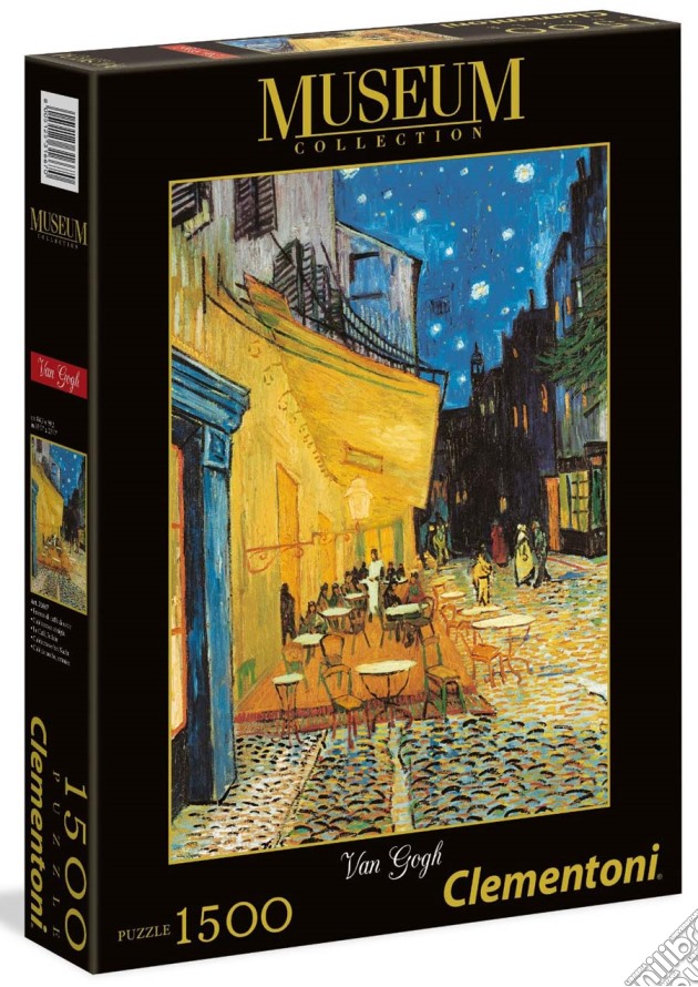 Puzzle - Museum Collection 1500 Pz - Van Gogh - Esterno Di Caffe' Di Notte puzzle di Clementoni