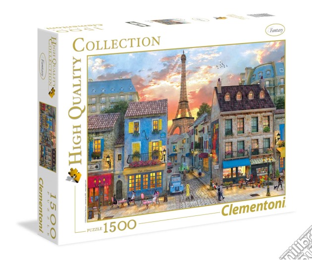 Puzzle 1500 Pz - High Quality Collection - Street Of Paris puzzle di Clementoni