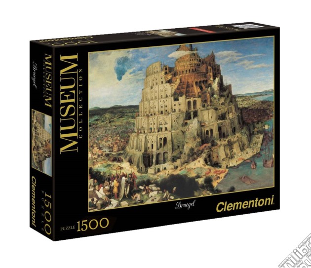 Puzzle - Museum Collection 1500 Pz - Bruegel - La Torre Di Babele puzzle di Clementoni