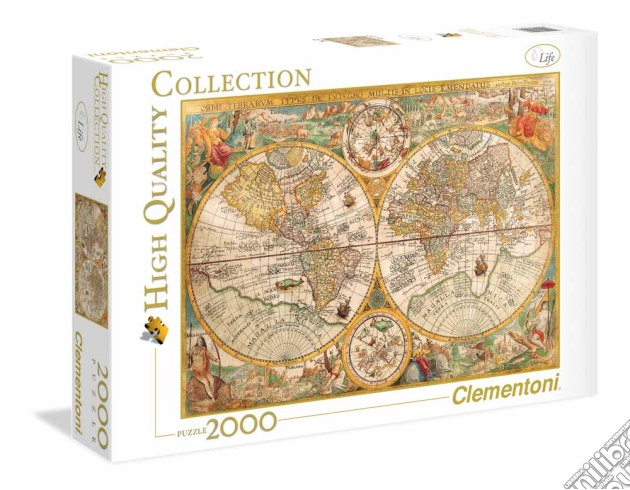 Clementoni: Puzzle 2000 Pz - High Quality Collection - Ancient Map puzzle