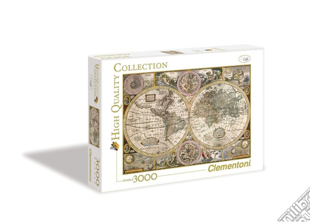 Clementoni: Puzzle 3000 Pz - High Quality Collection - Old Map puzzle