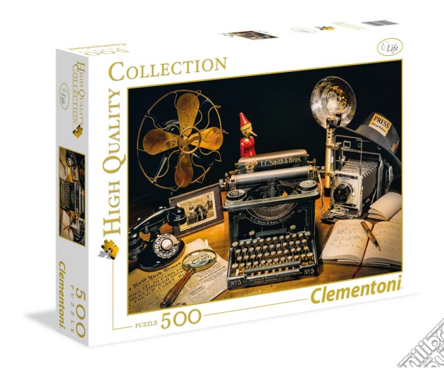 Puzzle 500 Pz - High Quality Collection - The Typewriter puzzle di Clementoni