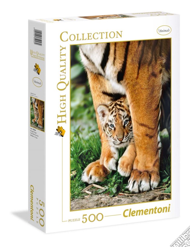 Puzzle 500 Pz - High Quality Collection - Bengal Tiger puzzle di Clementoni