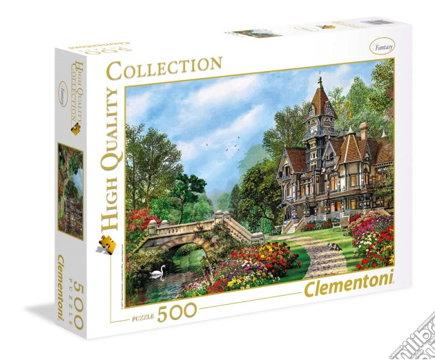 Puzzle 500 Pz - High Quality Collection - Old Waterway Cottage puzzle di Clementoni